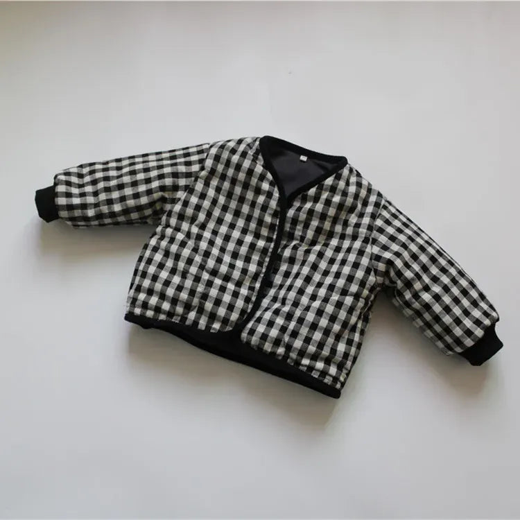 ショートコート・ジャケット・ジャンパー plaid / 80cm / 取り寄せ（10〜35日） キッズアウター キルティング 裏フリース チェックジャケット コート ボーイズ 男の子 子供服