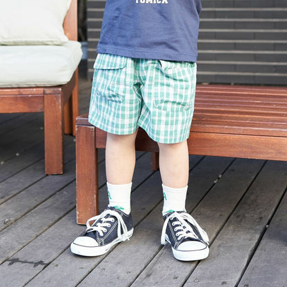 ハーフパンツ・ショートパンツ Plaid Large Pocket Casual Shorts チェック柄 ビッグポケット ショートパンツ【mh0012237】