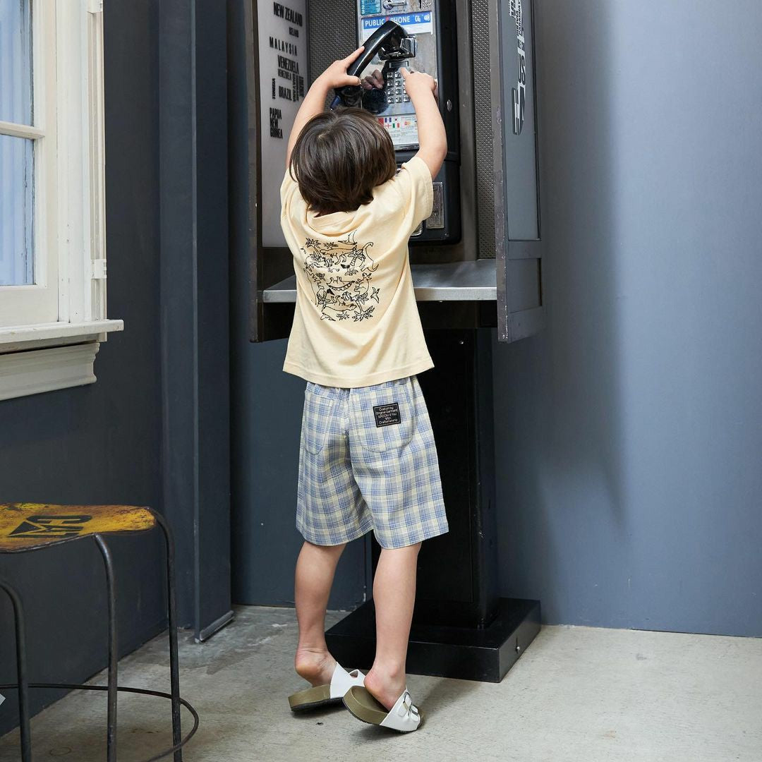 ハーフパンツ・ショートパンツ Plaid Large Pocket Casual Shorts チェック柄 ビッグポケット ショートパンツ【mh0012237】