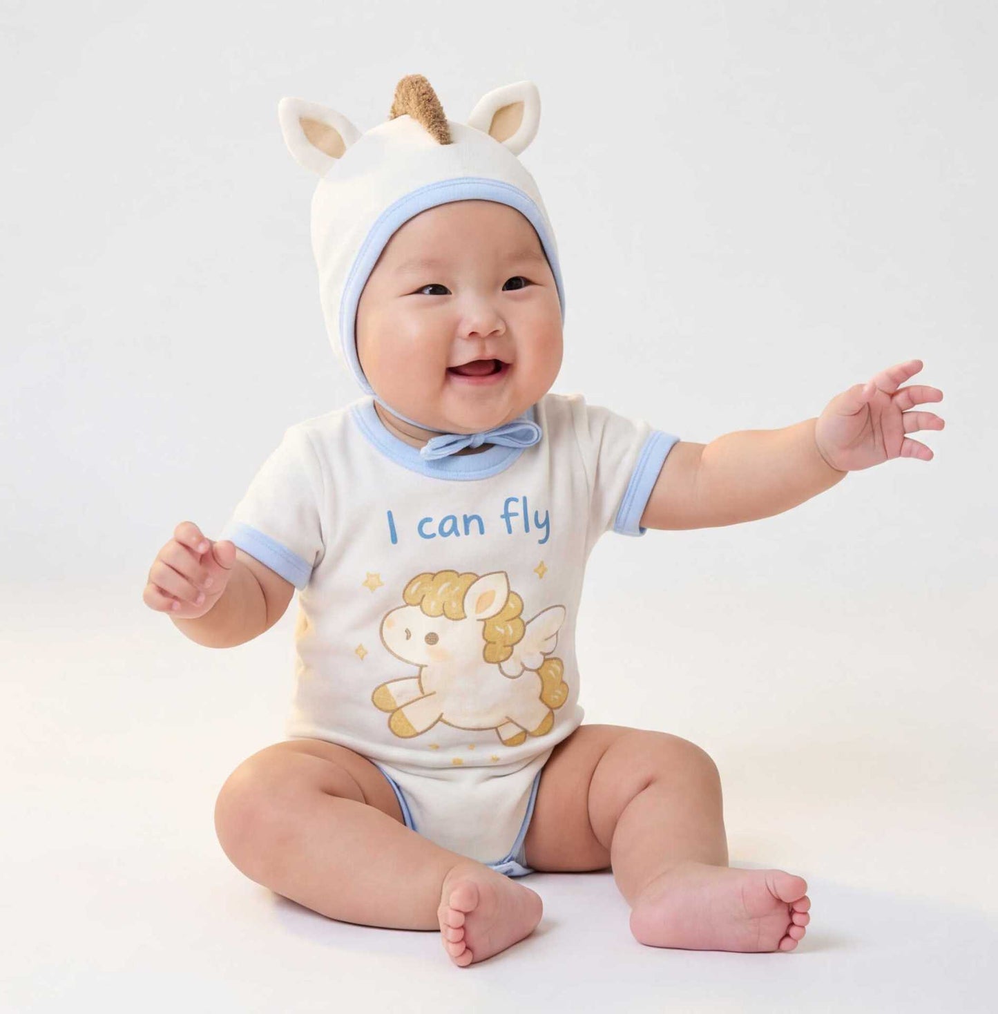 半袖ロンパース Pony / 66cm Pony Shape Summer Baby Jumpsuit ポニーデザイン 半袖 ロンパース【mh0012234】