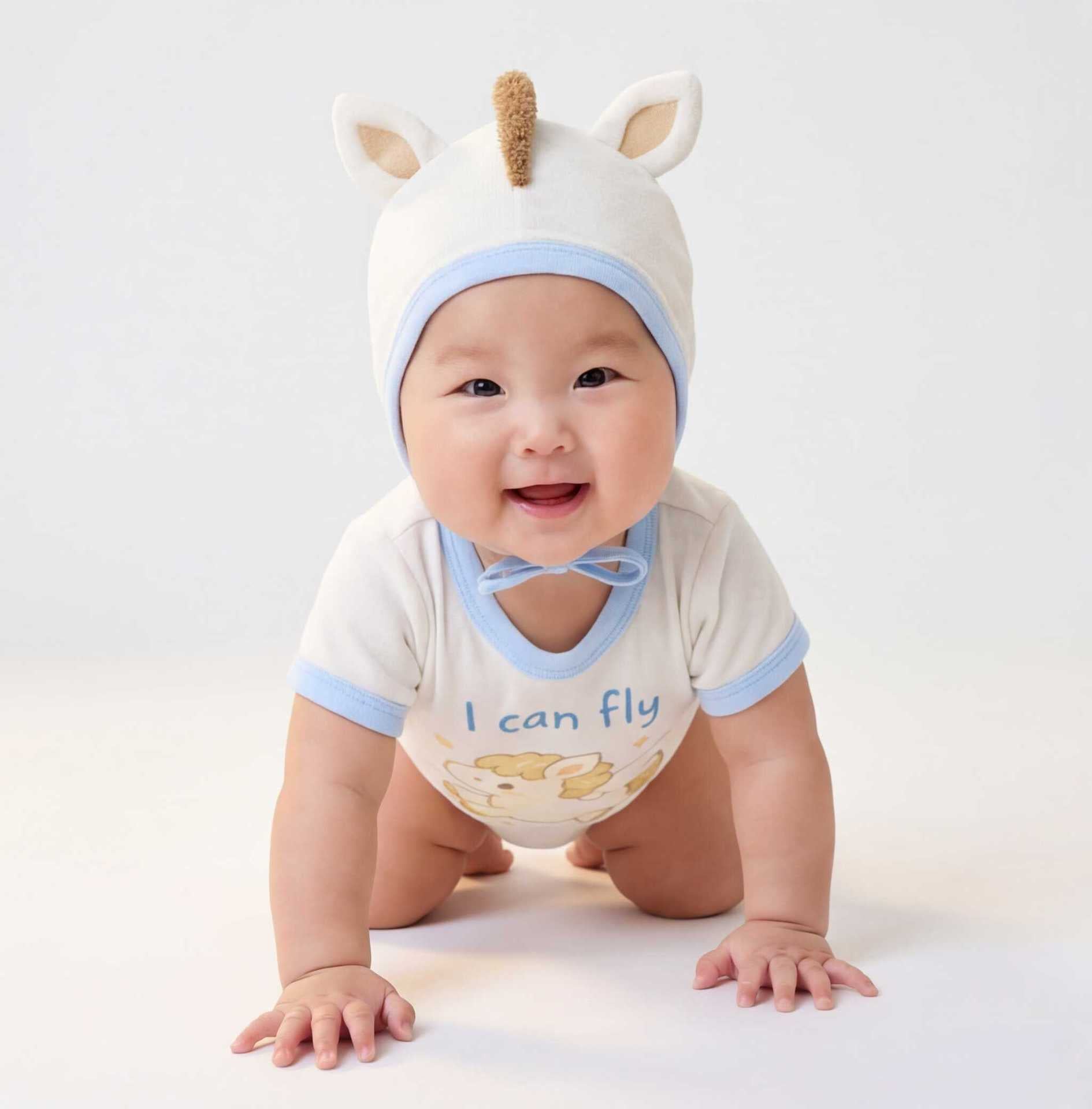 半袖ロンパース Pony Shape Summer Baby Jumpsuit ポニーデザイン 半袖 ロンパース【mh0012234】