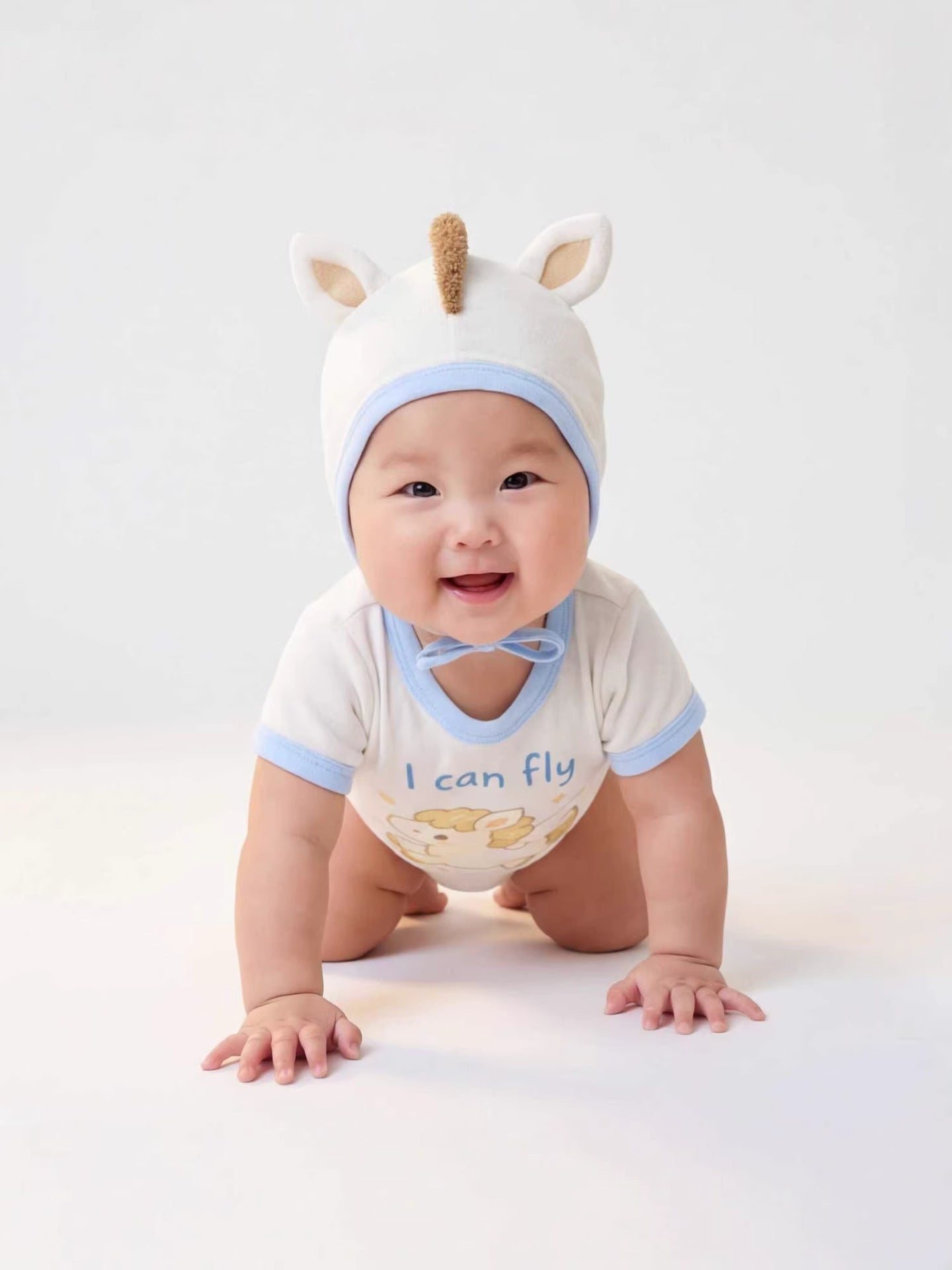 半袖ロンパース Pony Shape Summer Baby Jumpsuit ポニーデザイン 半袖 ロンパース【mh0012234】