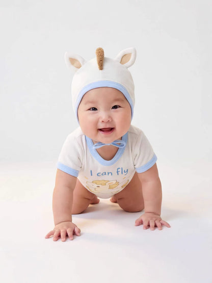 半袖ロンパース Pony Shape Summer Baby Jumpsuit ポニーデザイン 半袖 ロンパース【mh0012234】