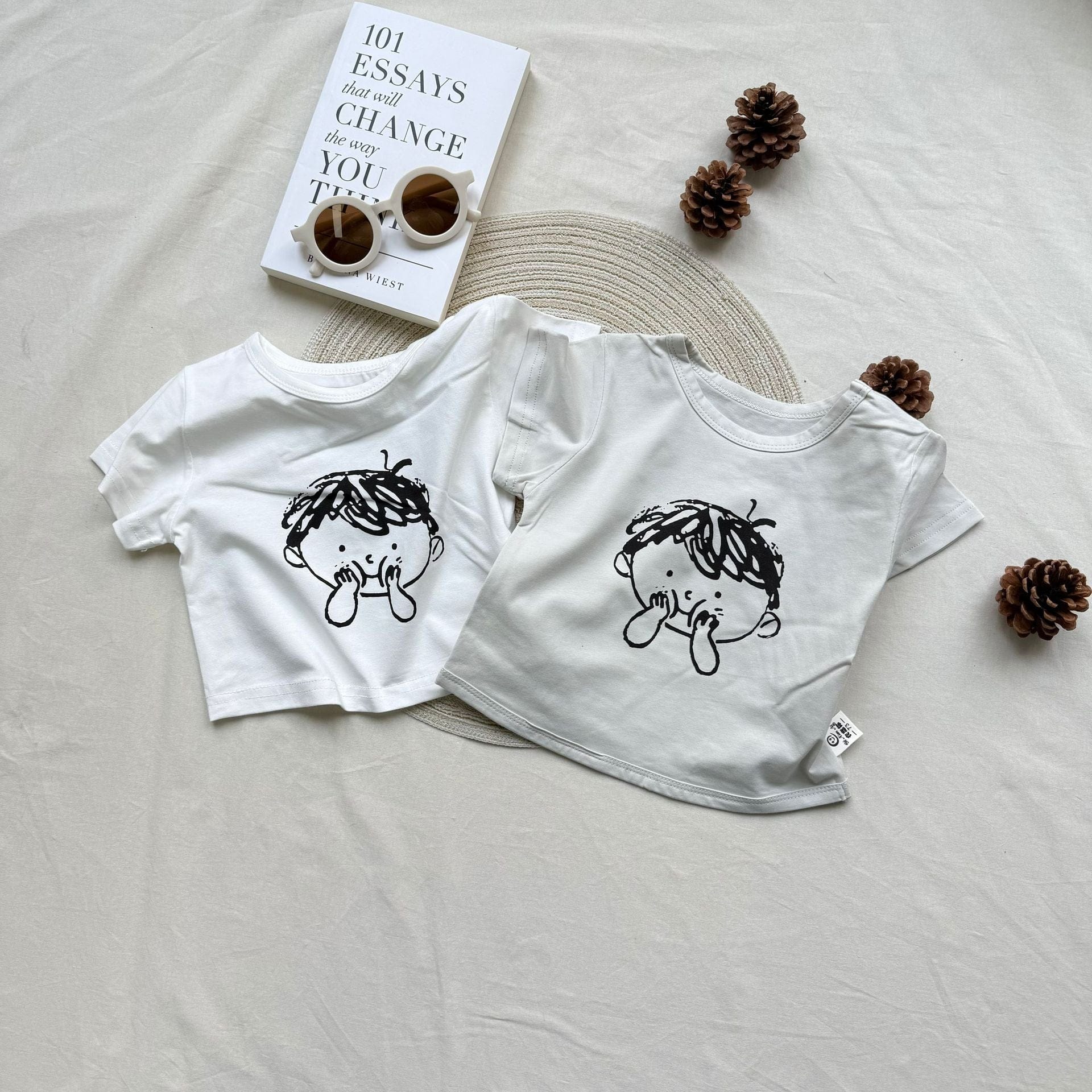 半袖セットアップ print short sleeve T-shirt + shorts suit【mh0009532】