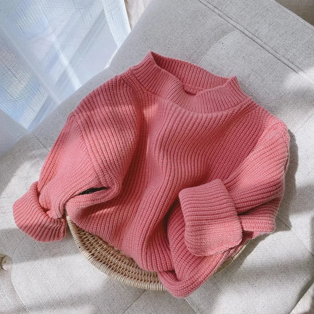 ニット・セーター Red / 73cm ベビーキッズセーター ニット ルーズプルオーバー トップス ユニセックス 男の子 女の子 子供服