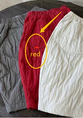 ロングパンツ・スウェットパンツ Red / 90cm 1-2y キッズパンツ 裏フリースストライプワイドルーズ防寒ロングパンツ 3カラー【mh0007553】