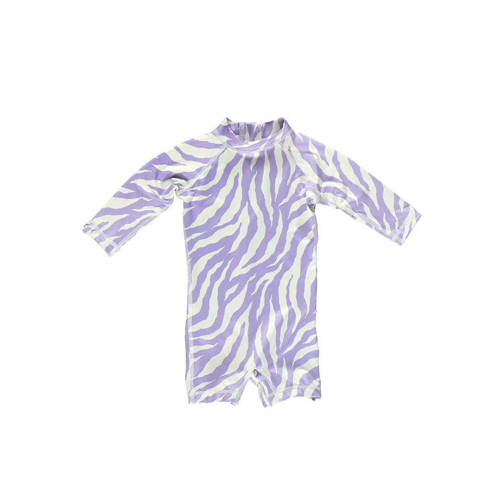 ベビー用水着 shorts one-piece light purple kelp / 80 ボーイズガールズ水着 長袖つなぎスイムウェア ラッシュガード【mh0009293】