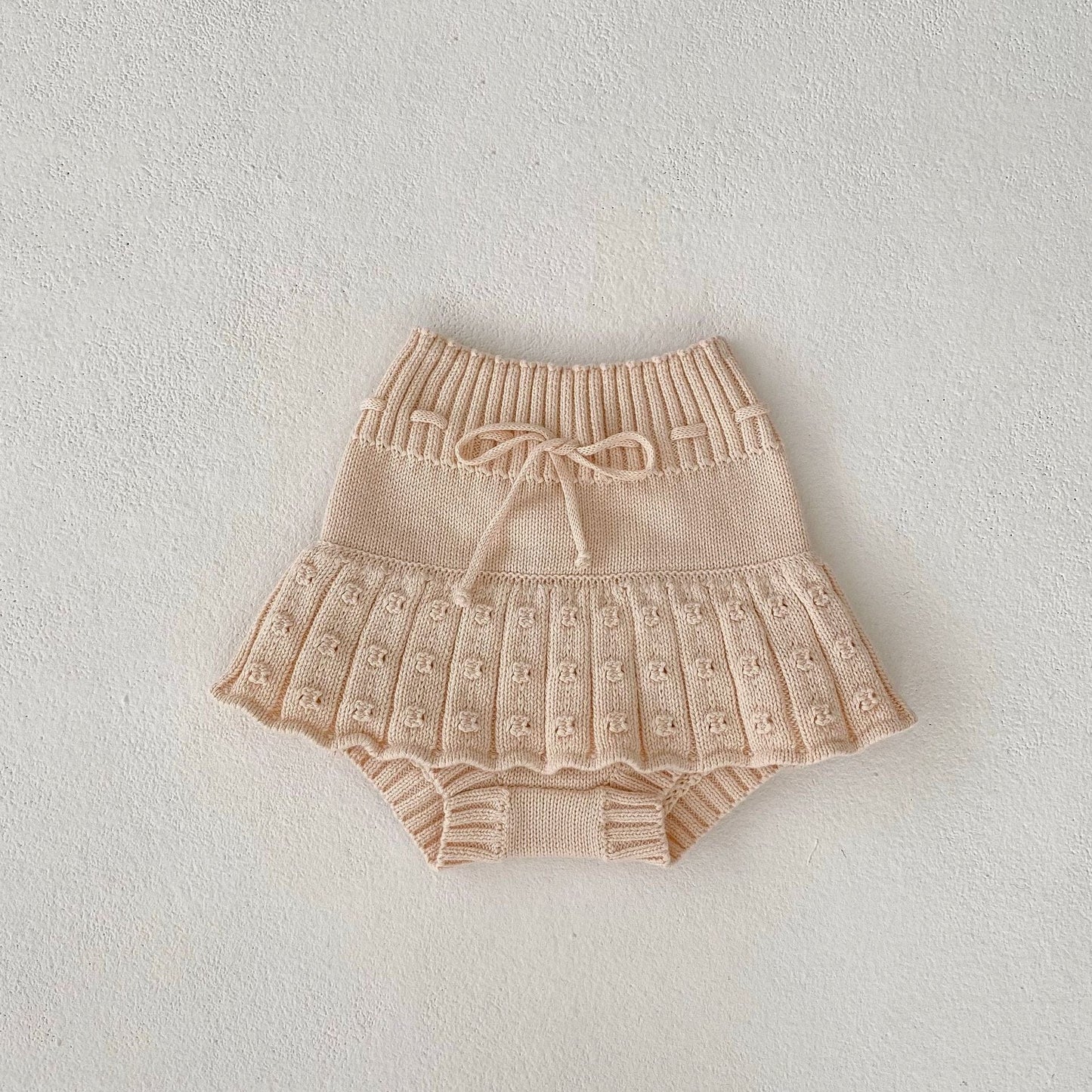カーディガン・パーカー skirt short / 66cm ☺︎ ベビー ストライプ ニット カーディガン フリル ブルマパンツ ガールズ