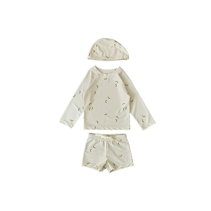 ベビー用水着 split swimsuit banana / 80 ボーイズ水着 長袖セパレートスイムウェア ラッシュガード【mh0009358】