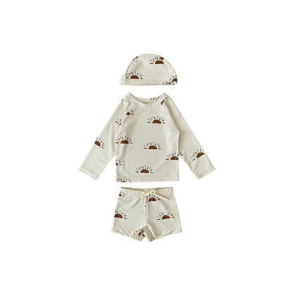 ベビー用水着 split swimsuit sun / 80 ボーイズ水着 長袖セパレートスイムウェア ラッシュガード【mh0009358】