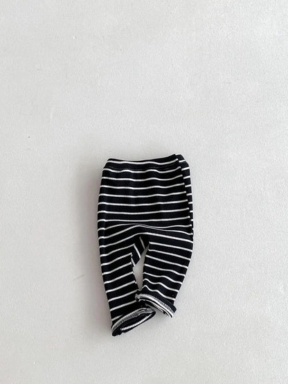レギンスパンツ Stripe / 6M  66CM ベビーパンツ レギンスパンツ 無地/ボーダー シンプルベーシック 3カラー【mh0006365】