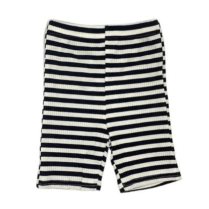 レギンスパンツ striped / 12M  80cm キッズパンツ ショート ハーフレギンスパンツ ボーダー/無地