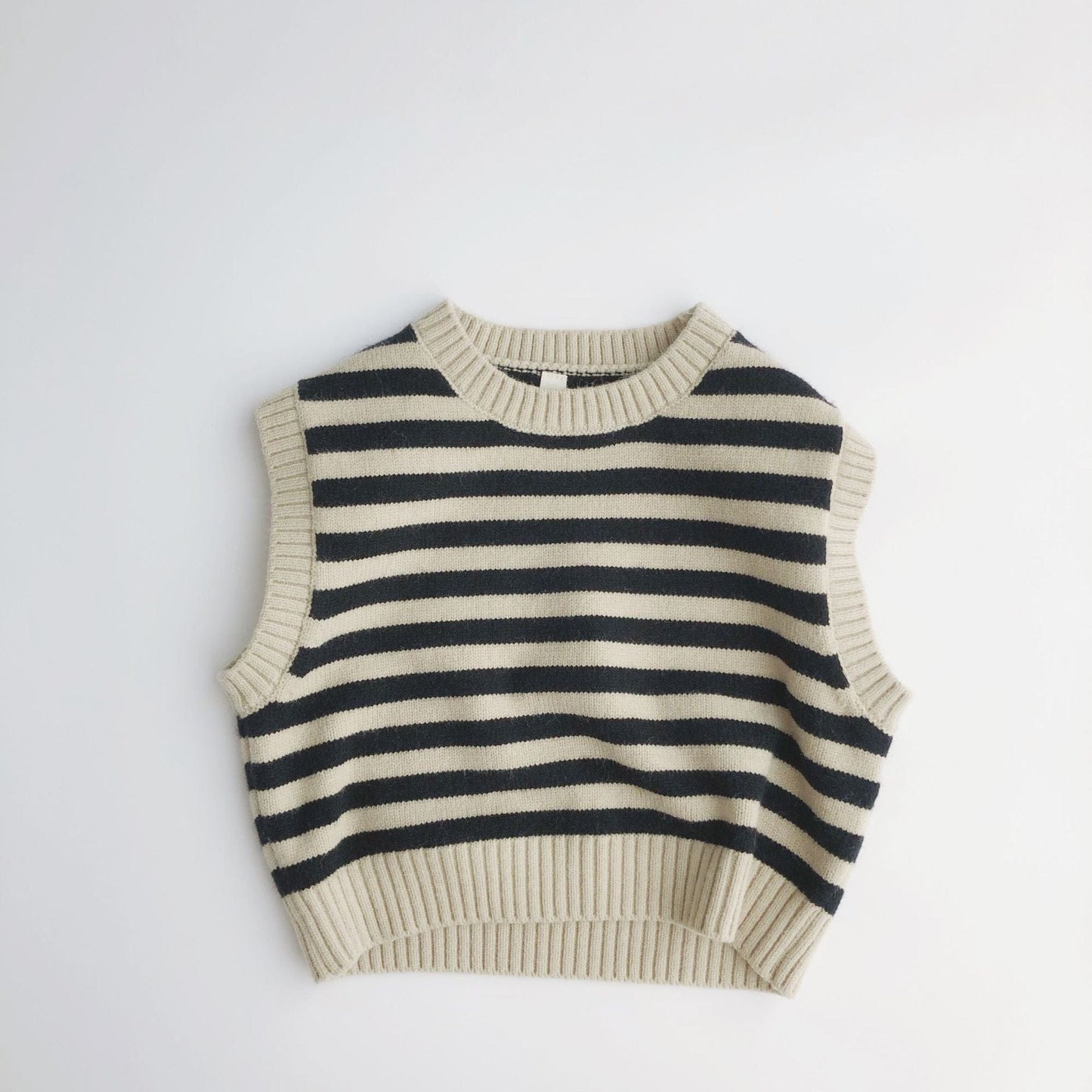 ベスト striped / 18M/80cm / 取り寄せ（7〜35日） キッズ ニット ボーダー ベスト ユニセックス