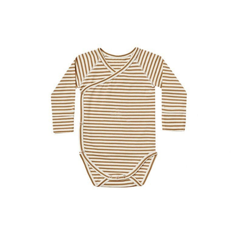 ロンパースセットアップ Striped Bodysuit / 66cm カクタス/ムーン/ボーダー/無地長袖ボディスーツ/ロングパンツ/ボンネット帽子【mh0010746】