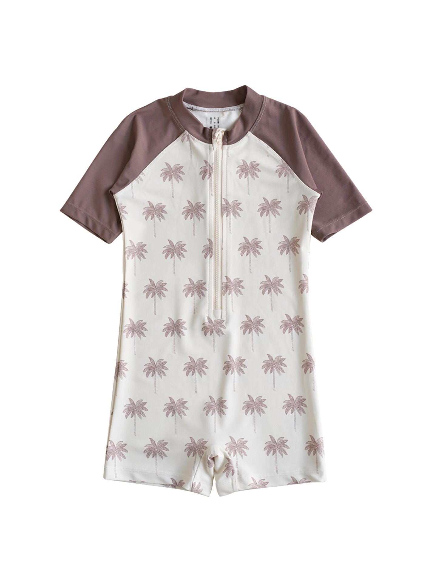 ベビー用水着 Swimsuit Coconut Tree [Swimsuit + Swimming Cap] / 80 ボーイズ水着 半袖つなぎスイムウェア ラッシュガード【mh0009321】