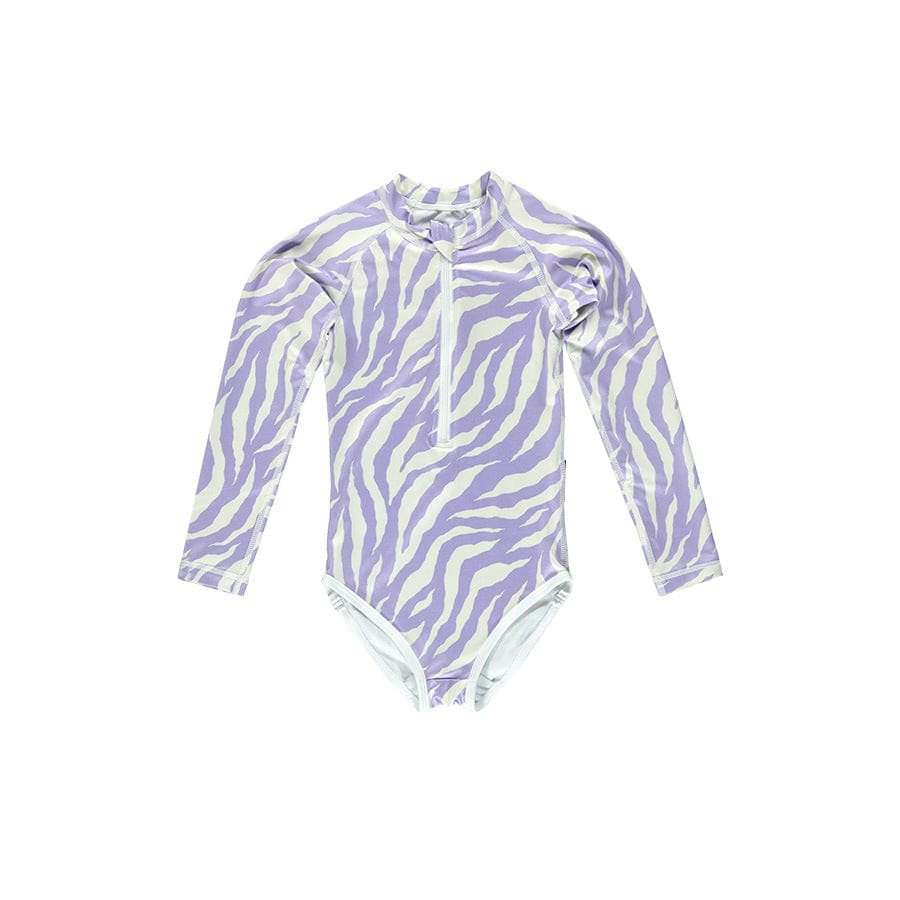 ベビー用水着 swimsuit long sleeve light purple kelp / 80 ガールズ水着 長袖ワンピーススイムウェア ラッシュガード【mh0009294】