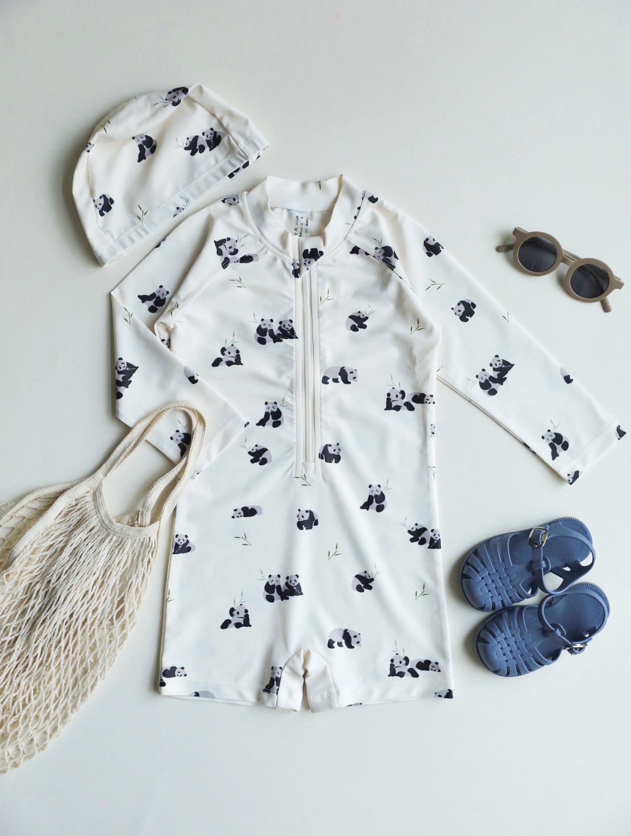 ベビー用水着 Swimsuit red panda / 80 ボーイズ水着 長袖つなぎスイムウェア ラッシュガード【mh0009331】