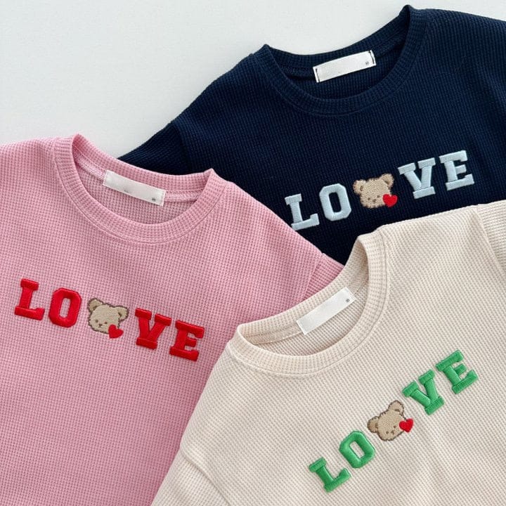 半袖セットアップ ベビー セットアップ くま ベア 刺繍 半袖Tシャツ ショートパンツ ベージュ ネイビー ピンク ユニセックス