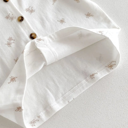 半袖パジャマ キッズパジャマセット 半袖Tシャツ+ショートパンツ ヤシの木プリント ルームウェア 2カラー