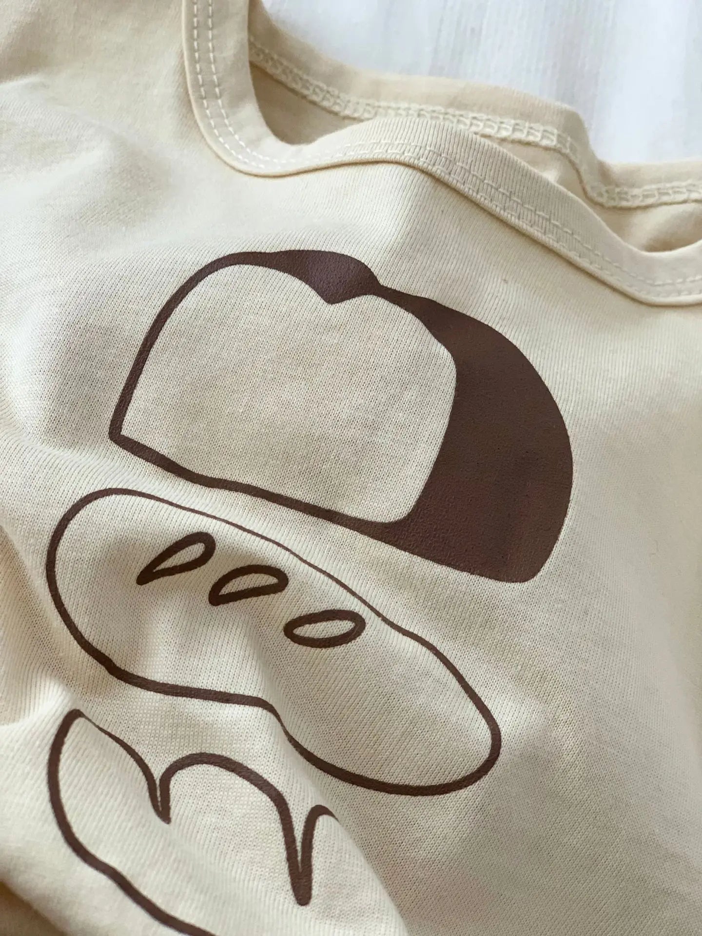 半袖セットアップ キッズトップス/パンツ 半袖プリントTシャツ/バルーンショートパンツ パンブレッドプリント 2カラー【mh0005454】