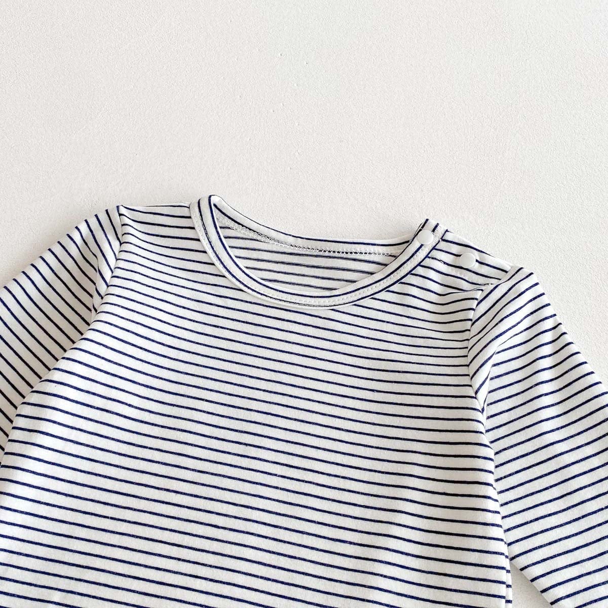 長袖セットアップ ボーダーTシャツ+デニムオーバーオール セットアップ 2点セット【mh0010928】