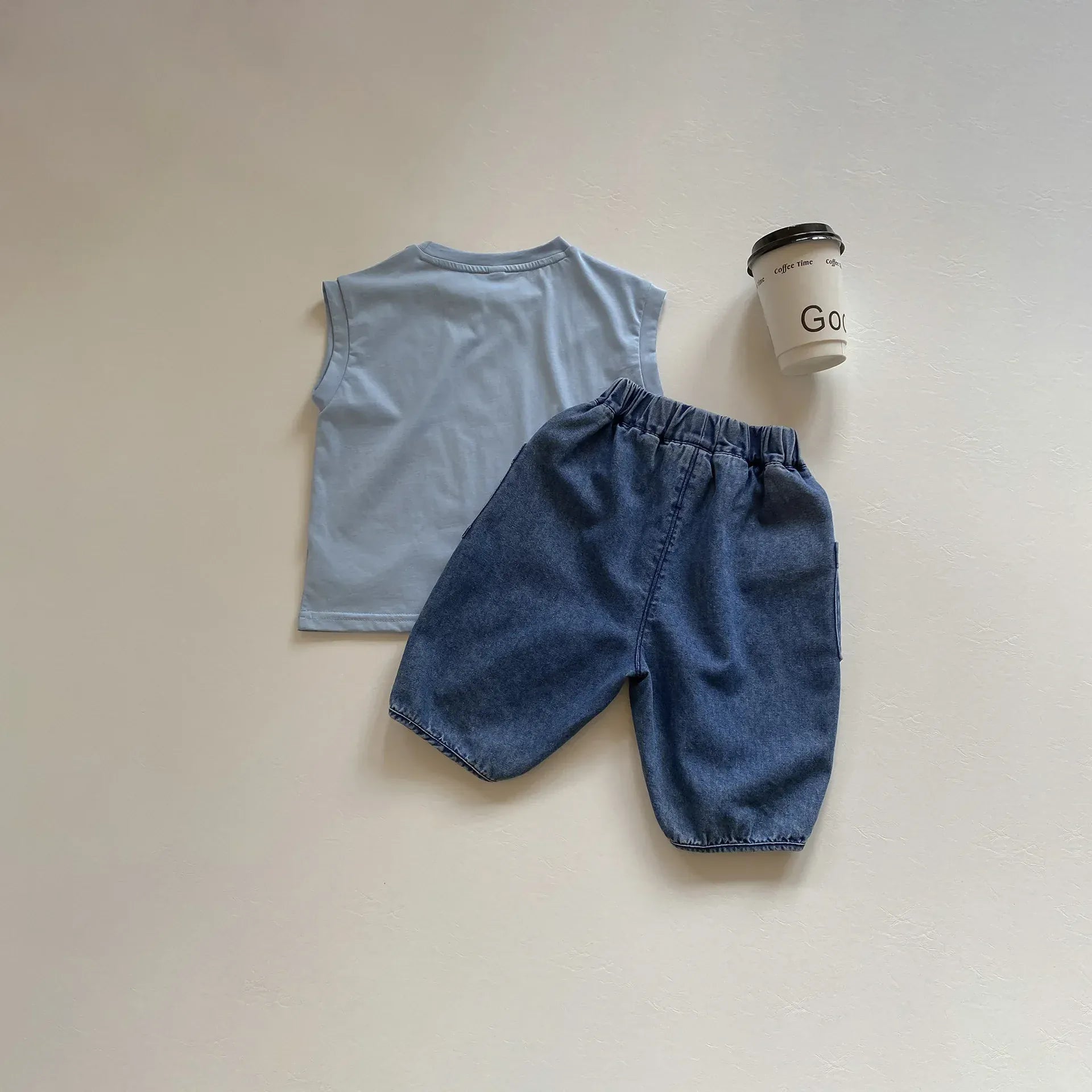 タンクトップ・キャミソール・ノースリーブトップス キッズトップス ノースリーブTシャツ レタープリント コットン素材 タンクトップ【mh0005565】