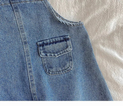 オーバーオール ベビートップス/オーバーオール ボーダー長袖Tシャツ/デニムサスペンダージャンプスーツ【mh0006788】