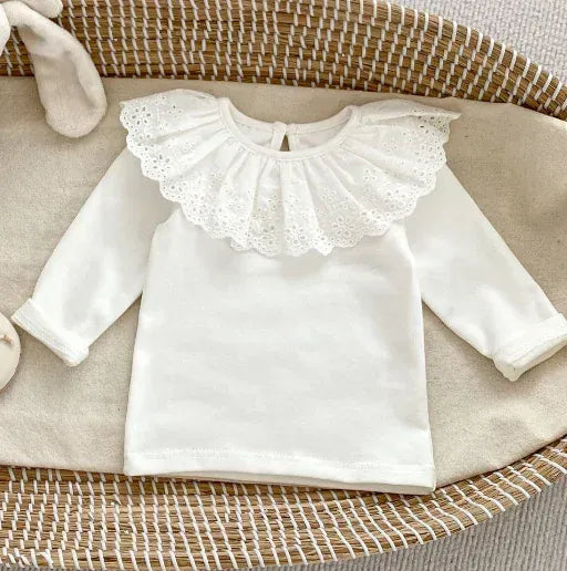 カーディガン・パーカー ベビーカーディガン/トップス うさぎラビット刺繍長袖ニットジャケット/ラッフル襟長袖Tシャツ【mh0007461】