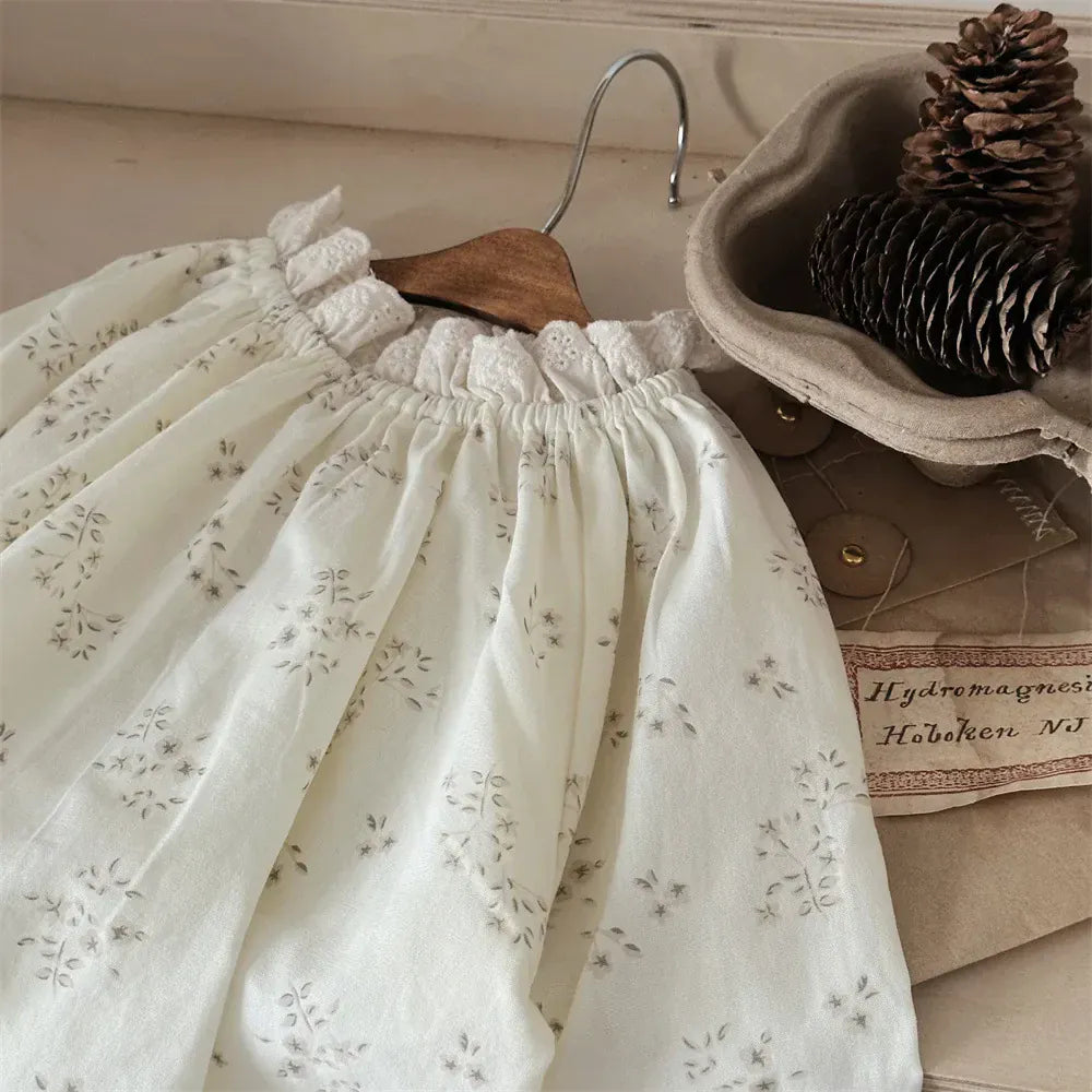 長袖シャツ・ブラウス ベビートップス スタンドレースフリルカラー長袖Tシャツ【mh0008536】