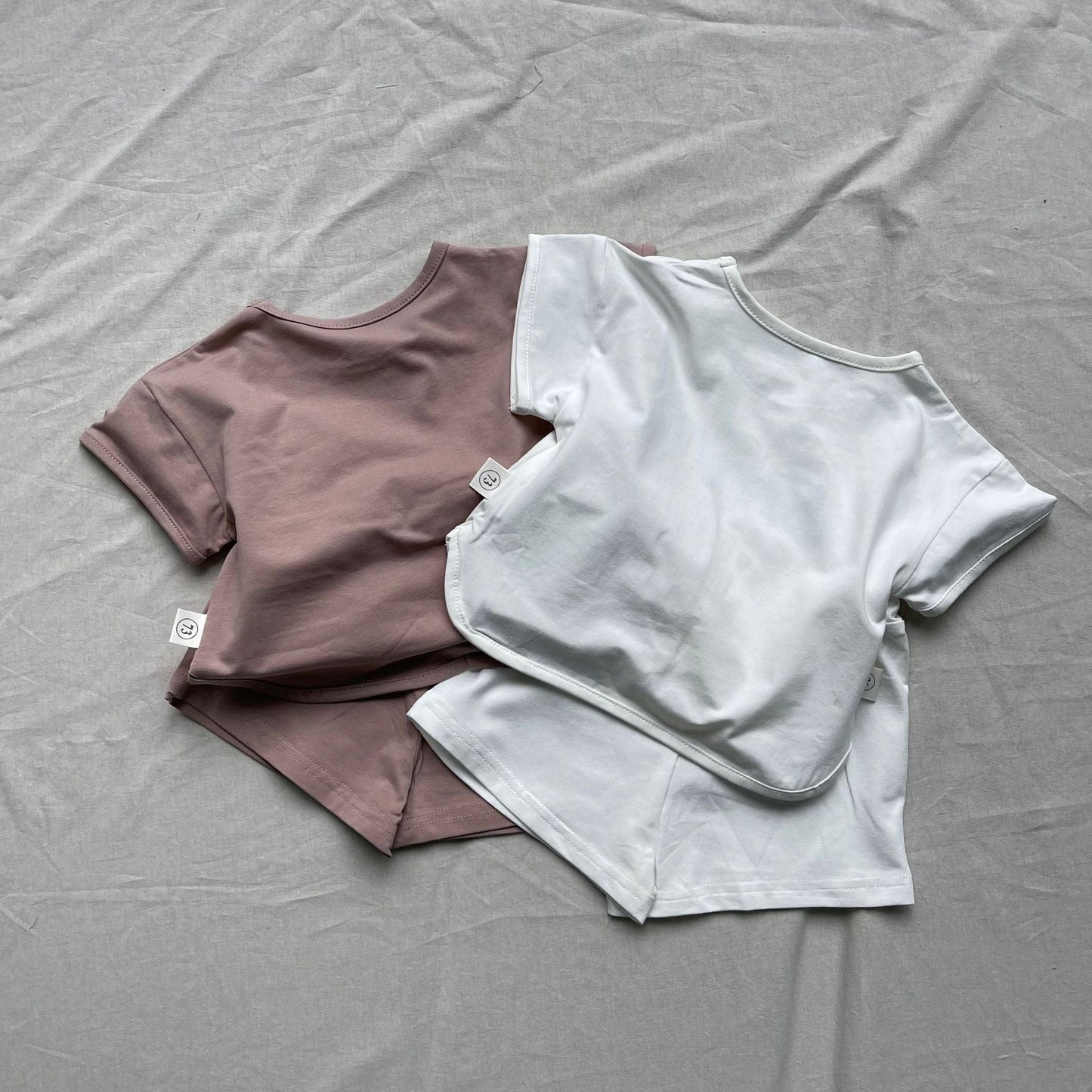 半袖セットアップ 半袖セットアップ プリントロゴ半袖Tシャツ+ショートパンツ【mh0009269】