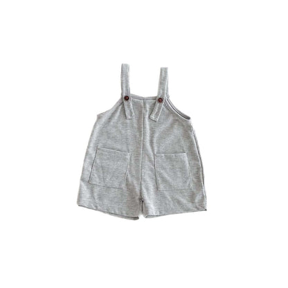 半袖セットアップ ルーズサスペンダーパンツサロペット/ヘンリーネック半袖Tシャツ【mh0009770】