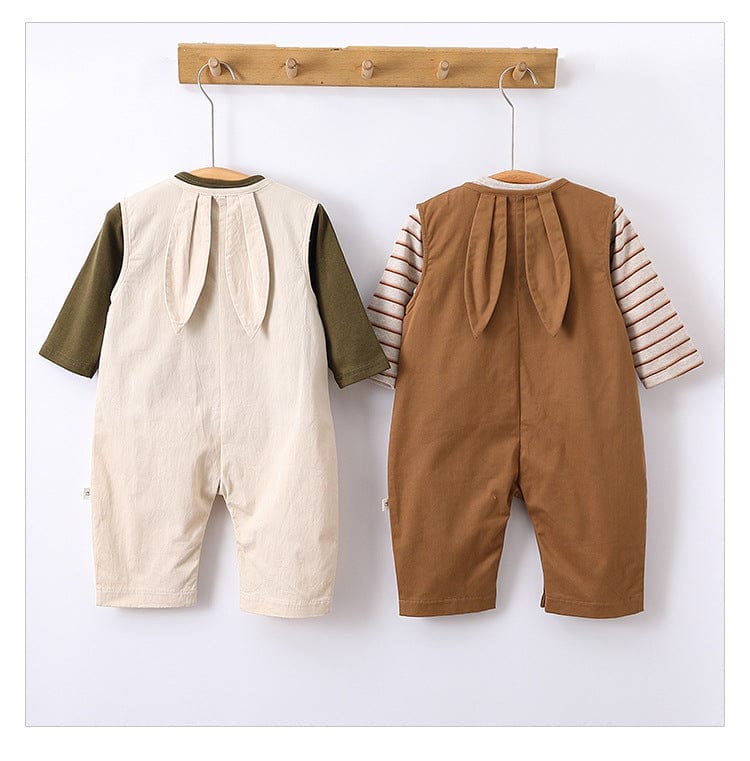 ノースリーブジャンプスーツ うさ耳ノースリーブジャンプスーツ/プリント長袖Tシャツ【mh0010751】