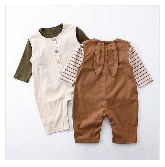 ノースリーブジャンプスーツ うさ耳ノースリーブジャンプスーツ/プリント長袖Tシャツ【mh0010751】