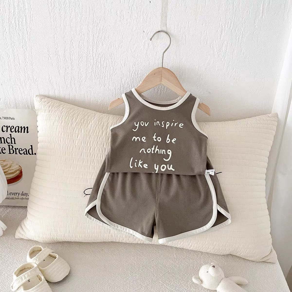 ノースリーブセットアップ tank + edging shorts set【mh0009530】