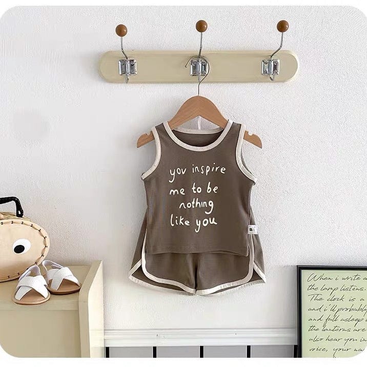 ノースリーブセットアップ tank + edging shorts set【mh0009530】