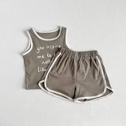 ノースリーブセットアップ tank + edging shorts set【mh0009530】