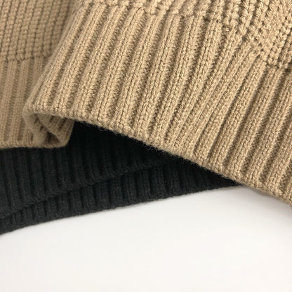 ベスト キッズ ニットベスト シンプル ベーシック Vネック ブラック カーキ 2カラー ボーイズ 男の子 子供服