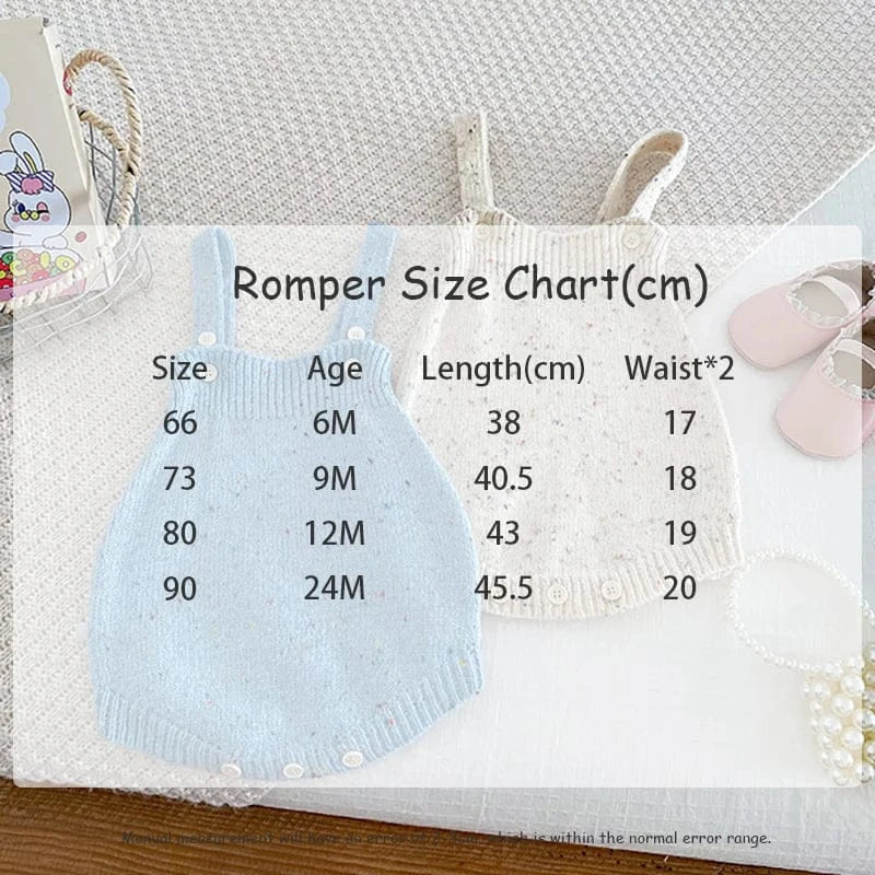 ロンパースセットアップ ベビーカーディガン/ロンパース ニットVネックジャケット/ニットサスペンダーボディスーツ ハート 2カラー【mh0006489】