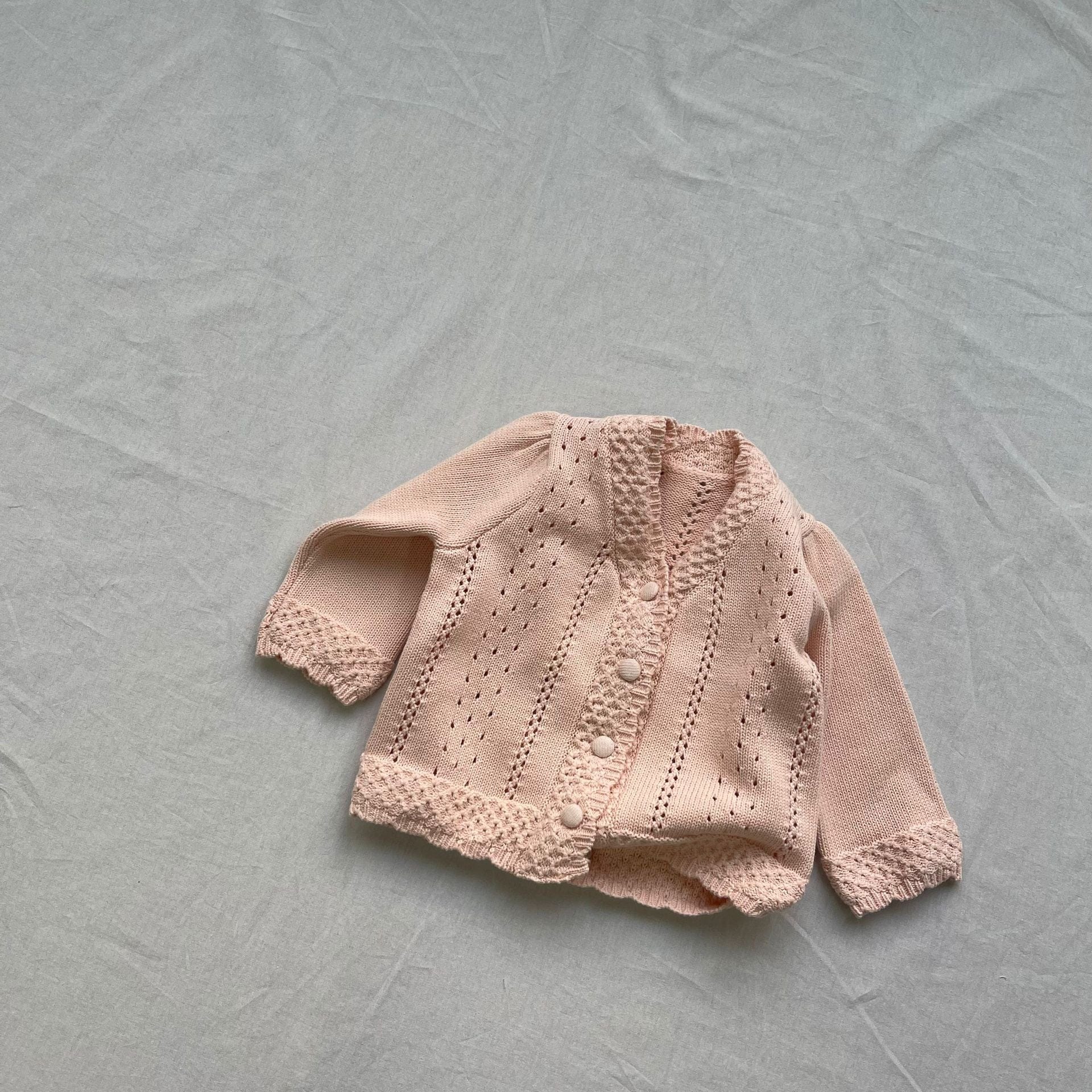 カーディガン・パーカー ベビーカーディガン レースニットVネックニットカーディガンジャケット【mh0009273】