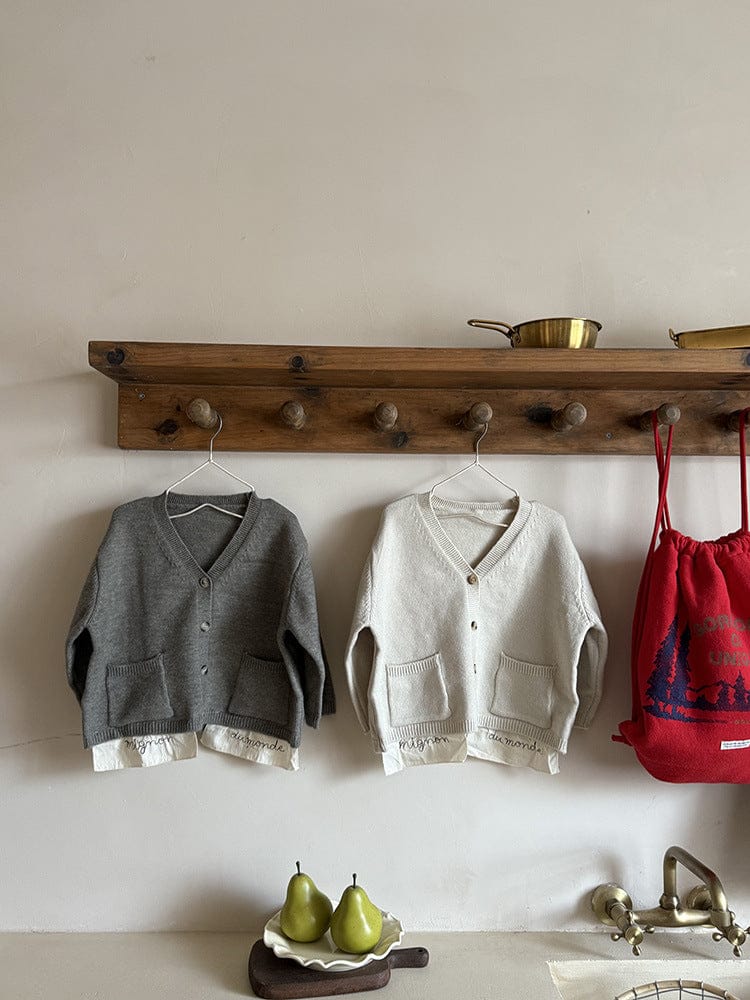 カーディガン・パーカー ニットVネックシンプルカーディガン【mh0011028】