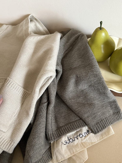 カーディガン・パーカー ニットVネックシンプルカーディガン【mh0011028】