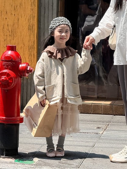 カーディガン・パーカー ニットVネックシンプルカーディガン【mh0011028】