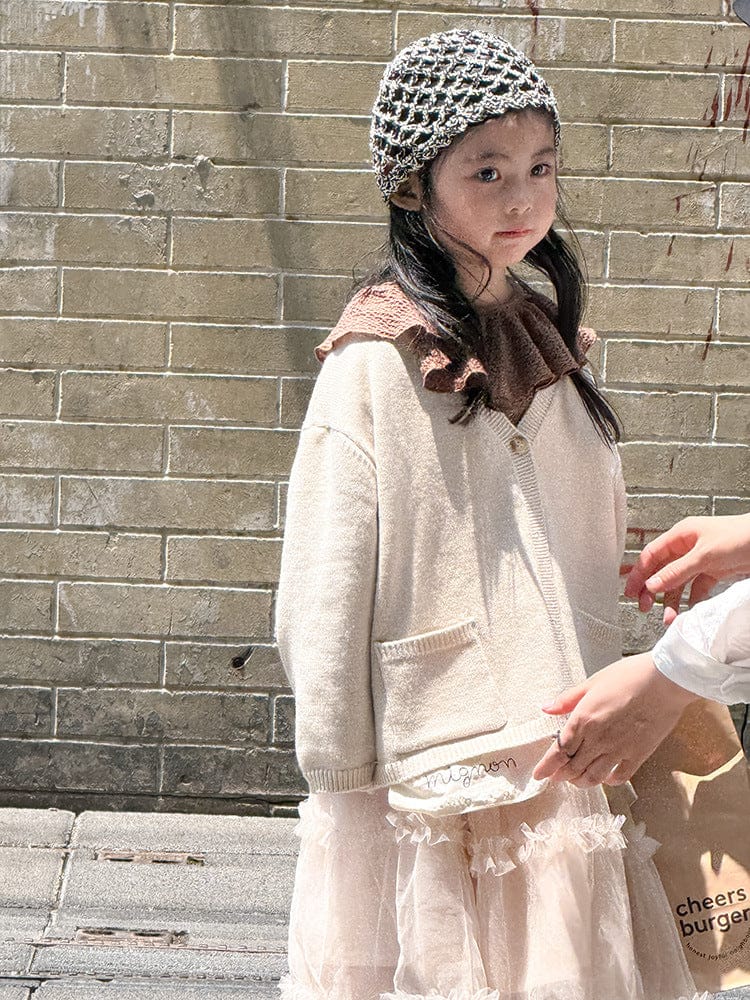 カーディガン・パーカー ニットVネックシンプルカーディガン【mh0011028】