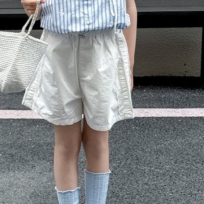 ハーフパンツ・ショートパンツ White / 100cm サイドレースショートパンツ【mh0010385】