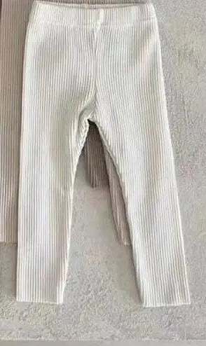 レギンスパンツ white / 6M  66cm ベビーパンツ リブレギンスパンツ シンプルベーシック