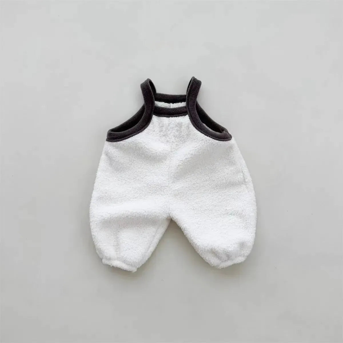 サロペットパンツ・サスペンダーパンツ white / 6M  66cm ベビーサロペット フリースサスペンダーパンツ ノースリーブジャンプスーツ
