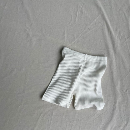 レギンスパンツ White / 73cm ベビーパンツ デイリーベイーシックショートリブレギンスパンツ【mh0009154】