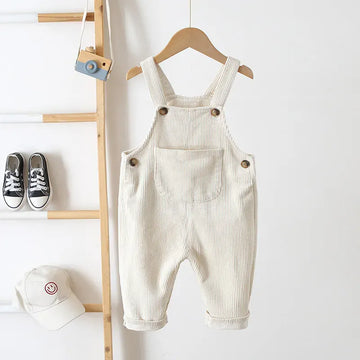 オーバーオール White / 80cm キッズオーバーオール コーデュロイ サスペンダーパンツ 4カラー【mh0004191】