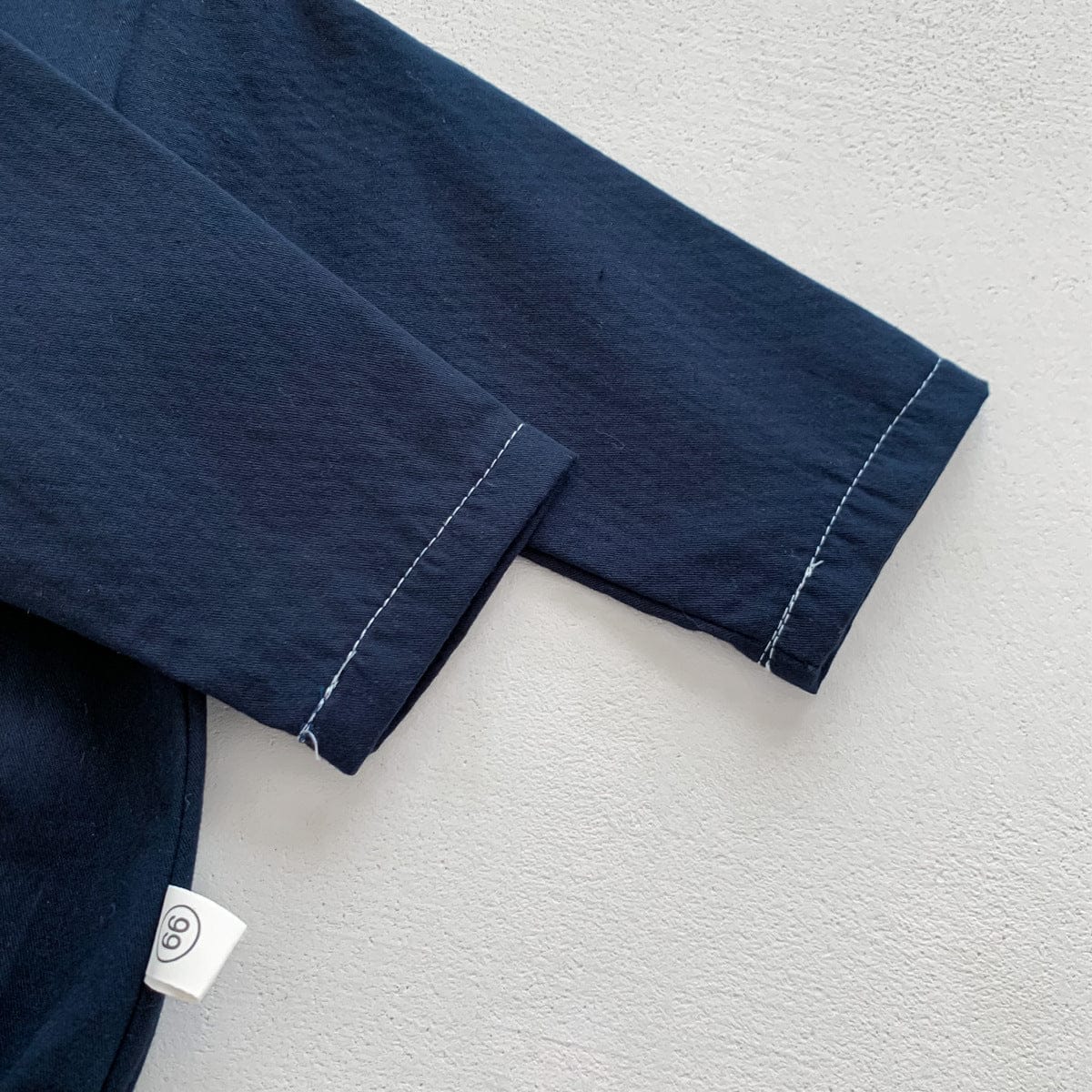 長袖ロンパース チェック柄蝶ネクタイ付き長袖ロンパースYシャツ風ベビーフォーマル【mh0010920】