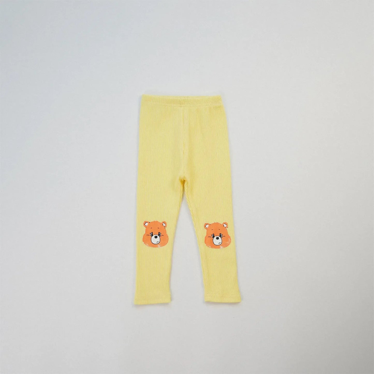 レギンスパンツ yellow bear / 12M  80cm キッズパンツ カラフル膝パッチレギンスパンツ 8カラー
